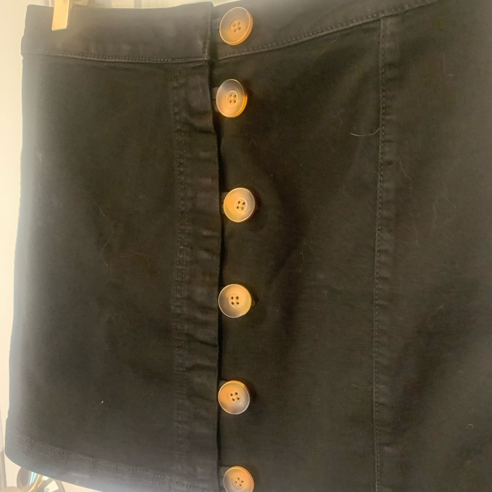 Free people jean Mini skirt